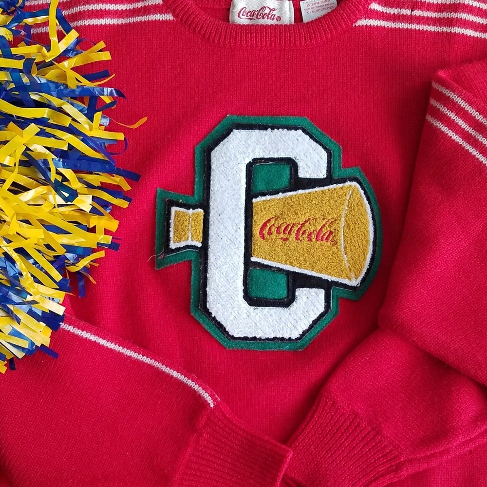 Vintage Coca Cola cheer sweater